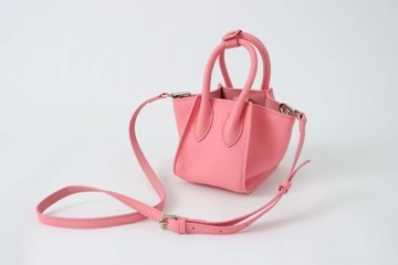 Top-Grain Cowhide Mini Wing Basket Bag genuine leather handbag crossbody bag Mini Shoulder Bag for Women