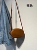 A-Grade Sheepskin Oval Bag genuine leather Mini Shoulder Bag crossbody bag for Women