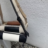 Top Grain Cowhide Color-Block Cylindrical Bag genuine leather mini crossbody shoulder bag