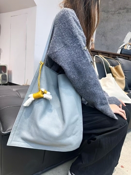 Top Grain Cowhide Natural Crash Casual  genuine leather Tote Bag Large Capacity Shoulder Bag