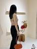 Silk-Textured Cowhide Boston Underarm genuine leather women's fashion Shoulder Bag