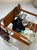 Top-Grain Oil-Waxed Cowhide Drawstring genuine leather Shoulder Bag quality women's fashion bag