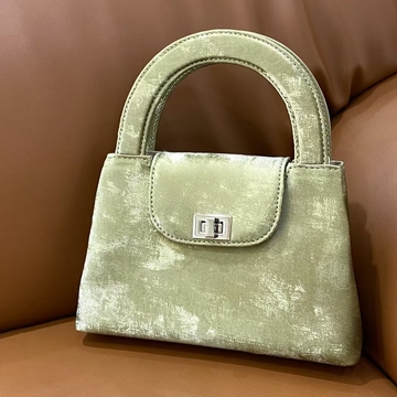 Chinese Style Velvet & Silk Cowhide Bead Bag women's fashion shoulder bag handbag crossbody bag