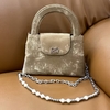 Chinese Style Velvet & Silk Cowhide Bead Bag women's fashion shoulder bag handbag crossbody bag
