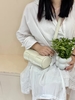 Top-Grain Oil-Waxed Cowhide Woven genuine leather Bucket Bag mini crossbody bag for women