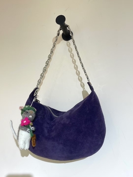 Top-Grain High-Gloss Suede Cowhide Crescent Bag (big)  Fashion Bags for Women Shoulder bag crossbody bag